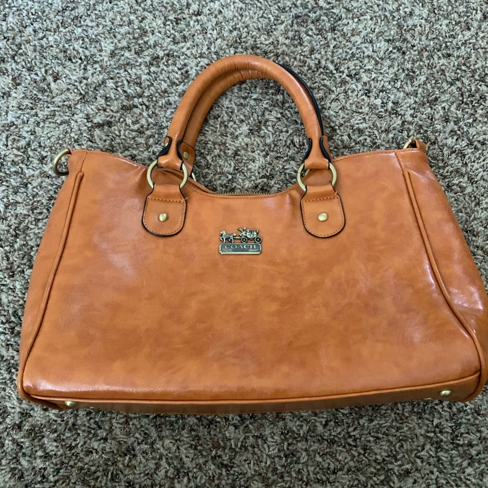 Rusty Orange Coach Purse